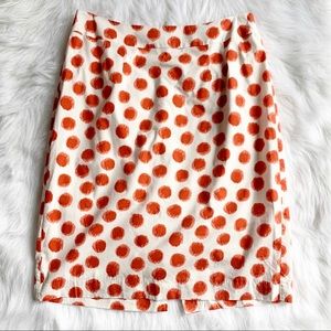 Anthropologie coreylynncalter dotted pencil skirt